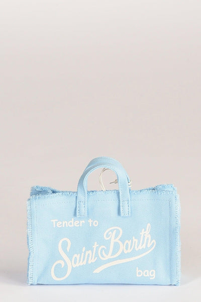 Saint Barth Phone Bag Azzurro/bianco Donna