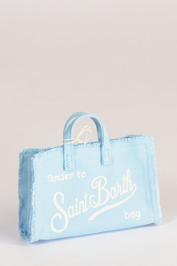 Saint Barth Phone Bag Azzurro/bianco Donna - 4