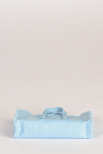 Saint Barth Phone Bag Azzurro/bianco Donna - 6