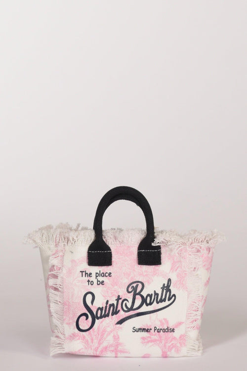 Saint Barth Borsa Vanity Mini Bianco/rosa Donna