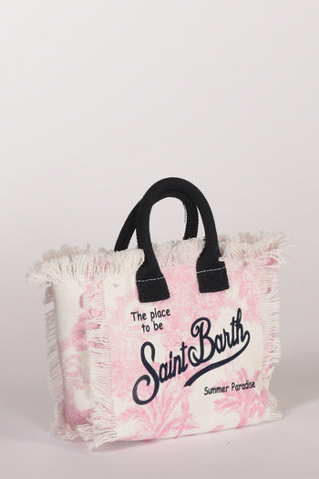 Saint Barth Borsa Vanity Mini Bianco/rosa Donna - 3