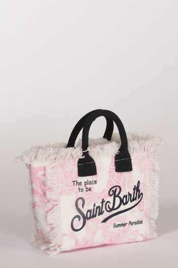 Saint Barth Borsa Vanity Mini Bianco/rosa Donna - 4