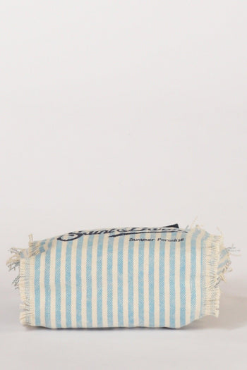 Saint Barth Borsa Vanity Mini Bianco/azzurro Donna - 6