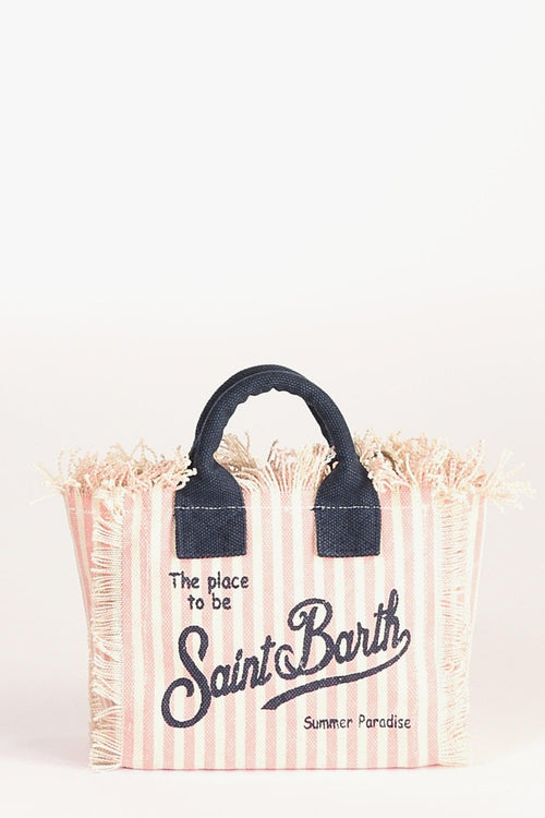 Saint Barth Borsa Vanity Mini Rosa/bianco Donna