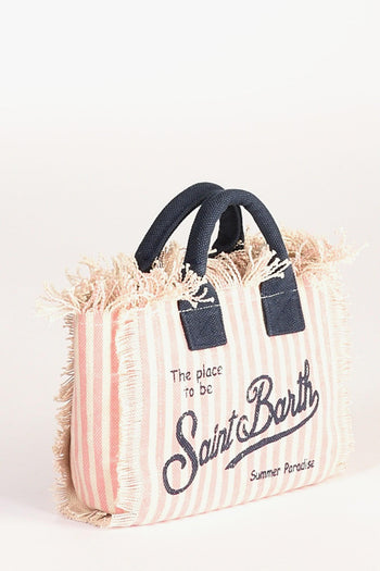 Saint Barth Borsa Vanity Mini Rosa/bianco Donna - 4