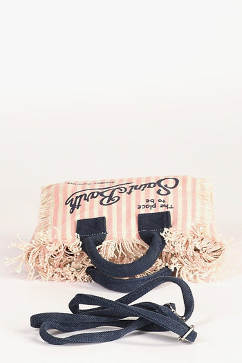 Saint Barth Borsa Vanity Mini Rosa/bianco Donna - 5