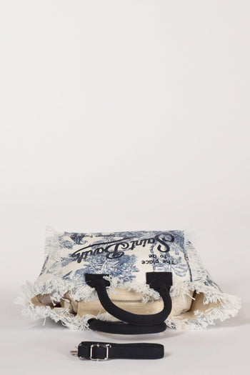 Saint Barth Borsa Colette Bianco/azzurro Donna - 6