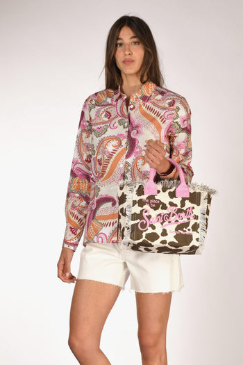Saint Barth Borsa Colette Marrone/rosa Donna - 2