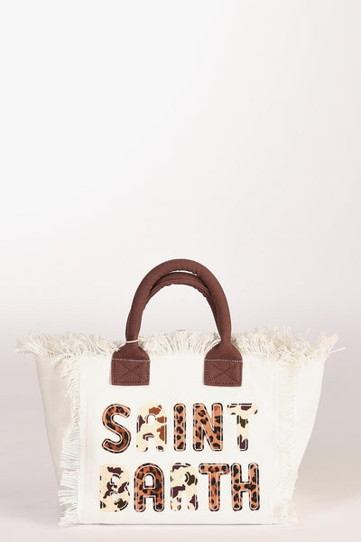 Saint Barth Borsa Colette Bianco/marrone Donna