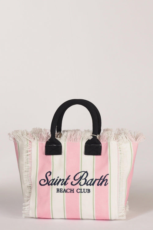 Saint Barth Borsa Colette Rosa/bianco/multicolor Donna