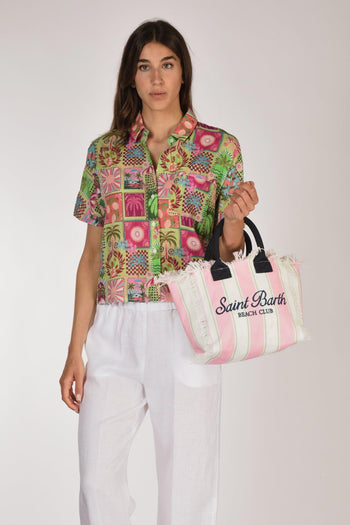 Saint Barth Borsa Colette Rosa/bianco/multicolor Donna - 2