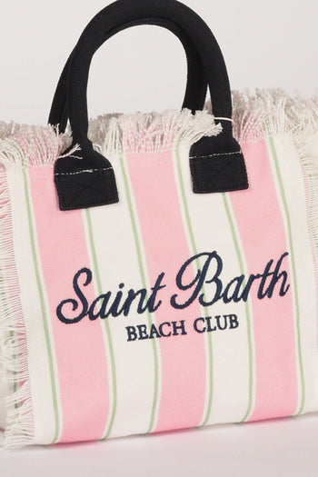 Saint Barth Borsa Colette Rosa/bianco/multicolor Donna - 4