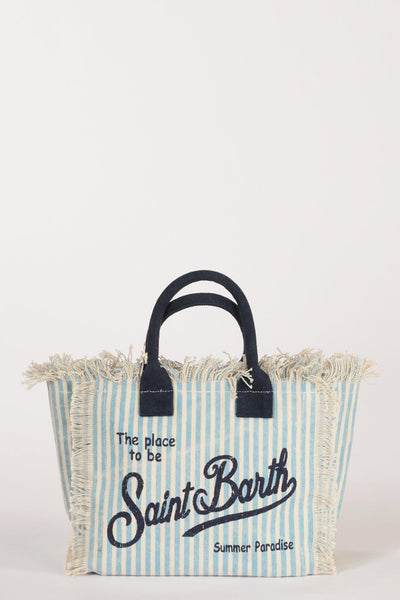 Saint Barth Borsa Colette Bianco/azzurro Donna