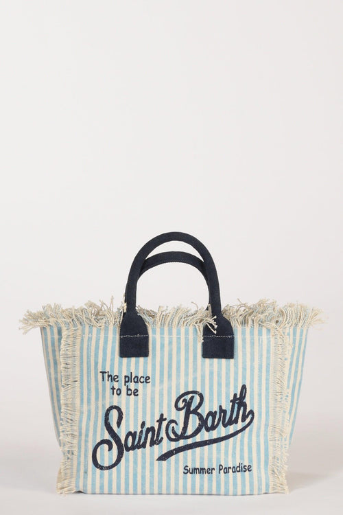 Saint Barth Borsa Colette Bianco/azzurro Donna