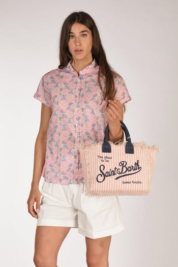 Saint Barth Borsa Colette Rosa/bianco Donna - 2