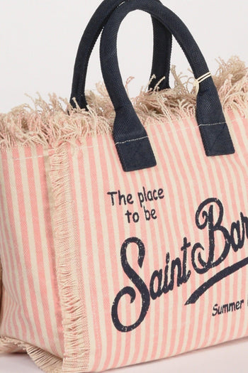 Saint Barth Borsa Colette Rosa/bianco Donna - 4