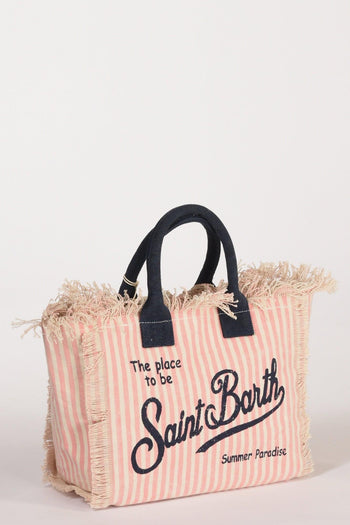 Saint Barth Borsa Colette Rosa/bianco Donna - 5