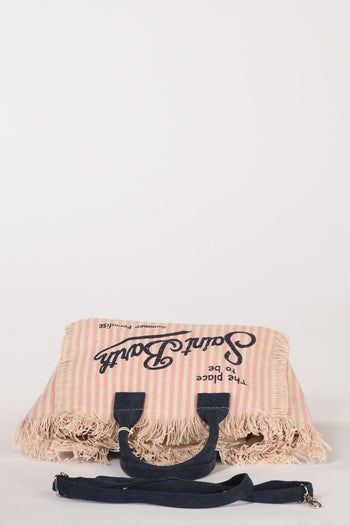 Saint Barth Borsa Colette Rosa/bianco Donna - 6