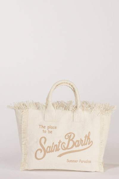 Saint Barth Borsa Colette Bianco/beige Donna