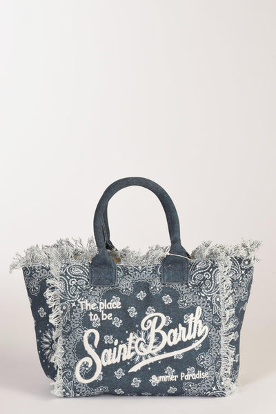 Saint Barth Borsa Vanity Blu Donna