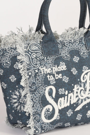 Saint Barth Borsa Vanity Blu Donna - 3