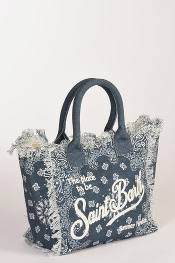 Saint Barth Borsa Vanity Blu Donna - 4