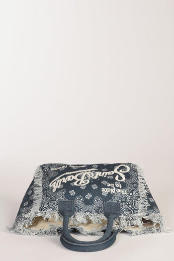 Saint Barth Borsa Vanity Blu Donna - 5