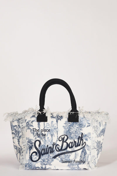 Saint Barth Borsa Vanity Bianco/blu Donna
