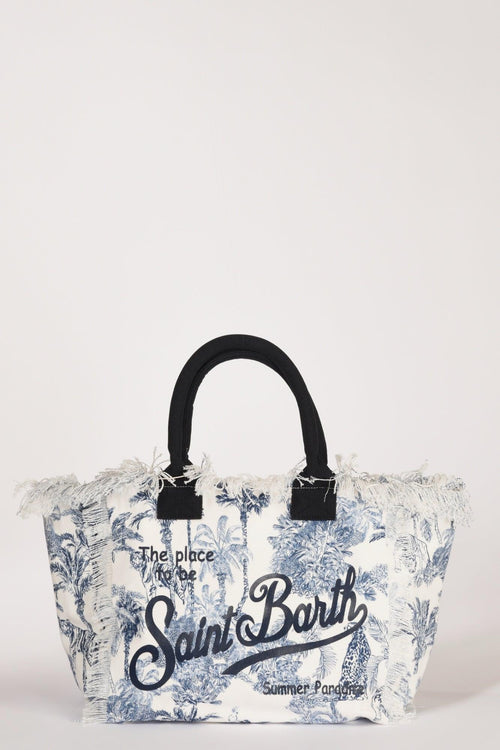 Saint Barth Borsa Vanity Bianco/blu Donna