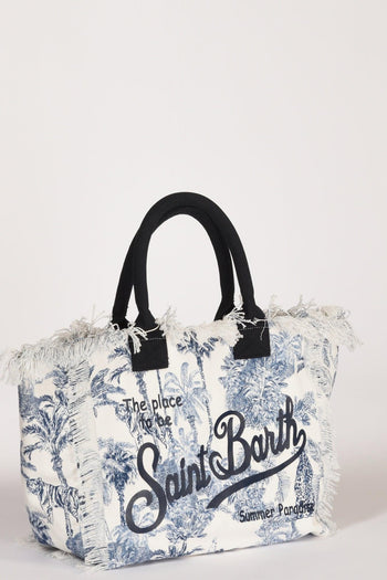 Saint Barth Borsa Vanity Bianco/blu Donna - 3