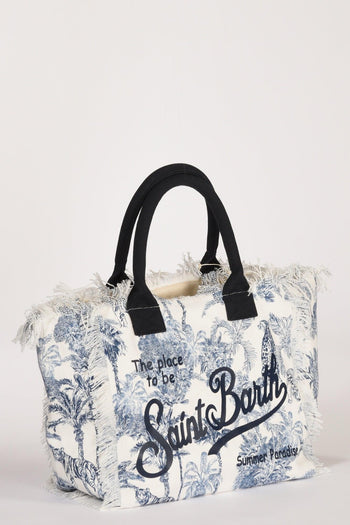 Saint Barth Borsa Vanity Bianco/blu Donna - 5