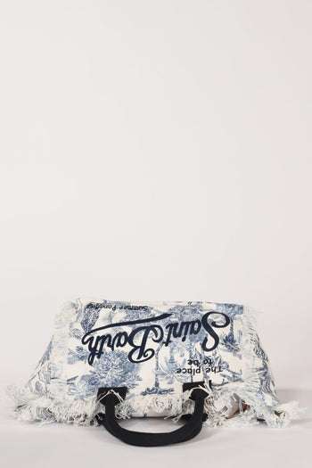 Saint Barth Borsa Vanity Bianco/blu Donna - 6