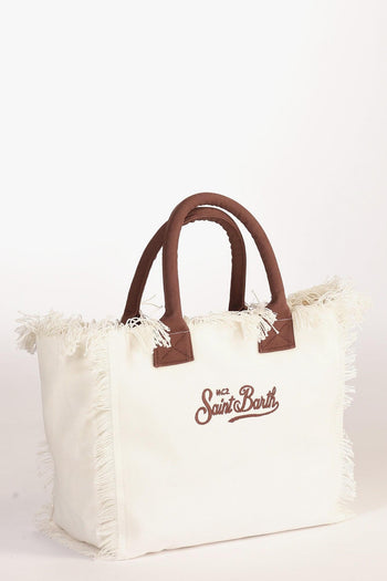 Saint Barth Borsa Vanity Bianco/marrone Donna - 5