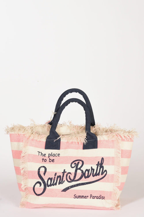 Saint Barth Borsa Vanity Rosa/bianco Donna