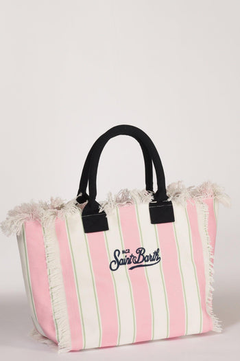 Saint Barth Borsa Vanity Rosa/bianco/multicolor Donna - 5
