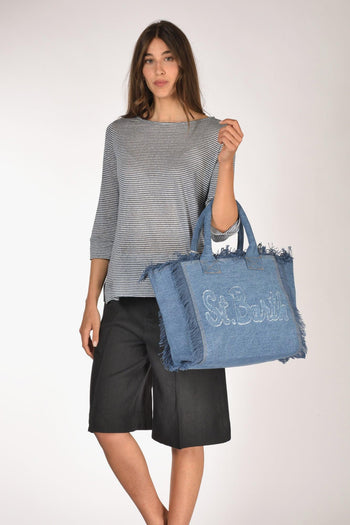 Saint Barth Borsa Vanity Blu Donna - 2