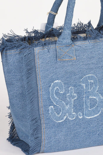 Saint Barth Borsa Vanity Blu Donna - 4