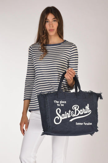 Saint Barth Borsa Vanity Blu Donna - 2