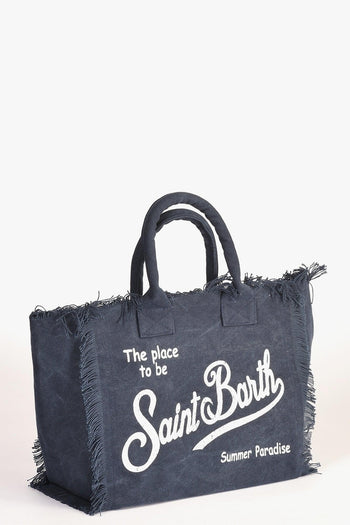Saint Barth Borsa Vanity Blu Donna - 3