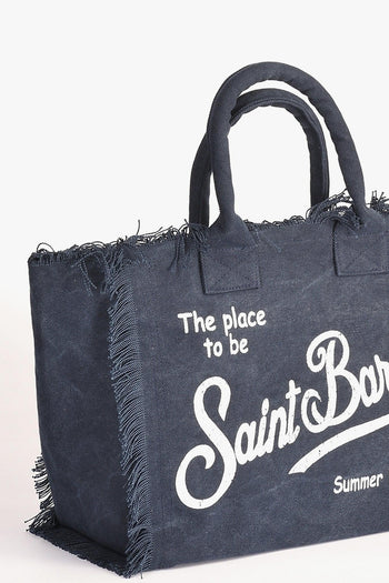Saint Barth Borsa Vanity Blu Donna - 4