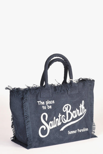 Saint Barth Borsa Vanity Blu Donna - 5