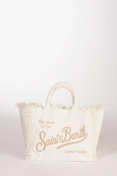 Saint Barth Borsa Vanity Bianco/beige Donna