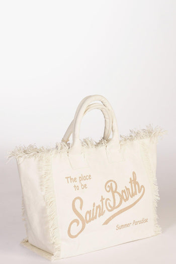 Saint Barth Borsa Vanity Bianco/beige Donna - 3