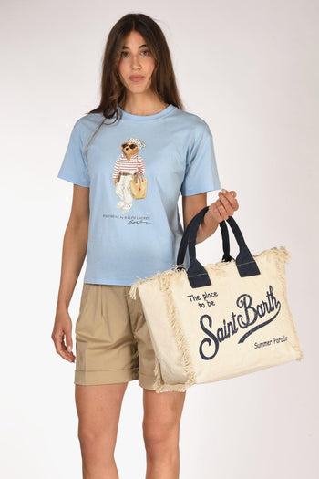 Saint Barth Borsa Vanity Bianco/blu Donna - 2