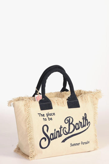 Saint Barth Borsa Vanity Bianco/blu Donna - 3