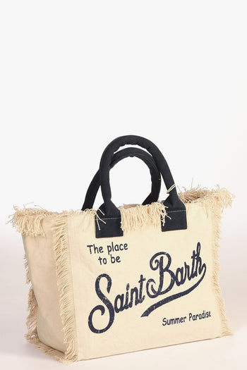 Saint Barth Borsa Vanity Bianco/blu Donna - 5