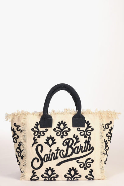 Saint Barth Borsa Vanity Bianco/blu Donna