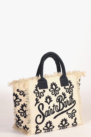 Saint Barth Borsa Vanity Bianco/blu Donna - 3