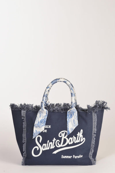 Saint Barth Borsa Vanity Blu/bianco Donna