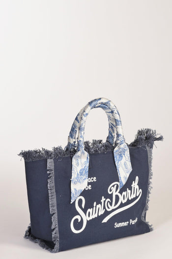 Saint Barth Borsa Vanity Blu/bianco Donna - 2